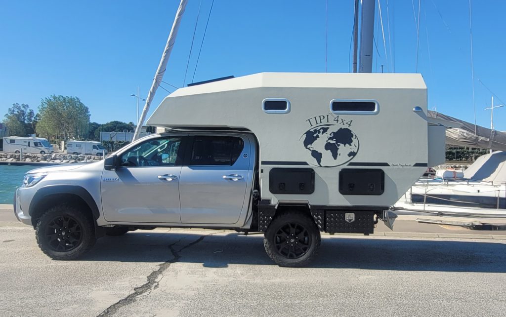 Cellule plateau TIPI4x4 installée sur pick-up 4x4